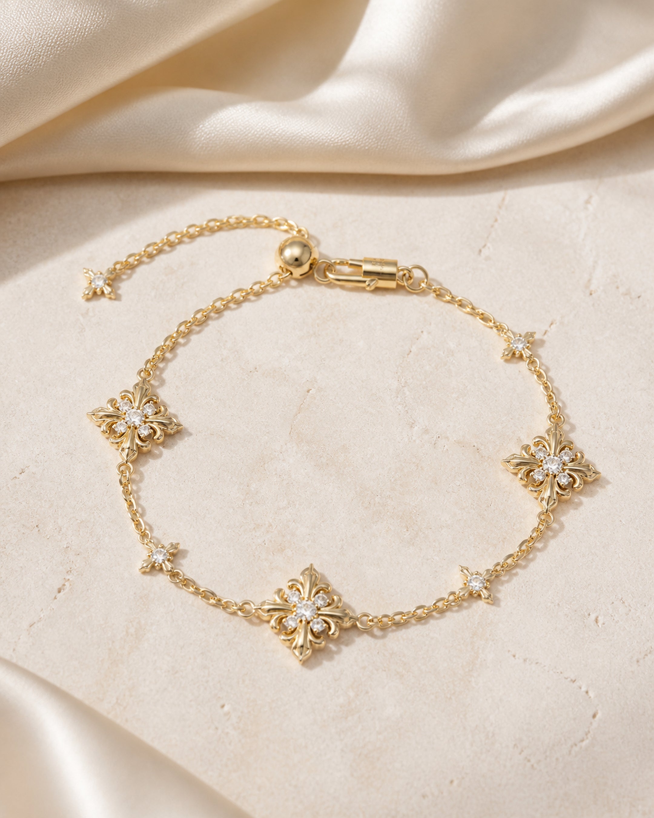 Dear Luma Iris Constellation Bracelet - Triple Bloom view 1