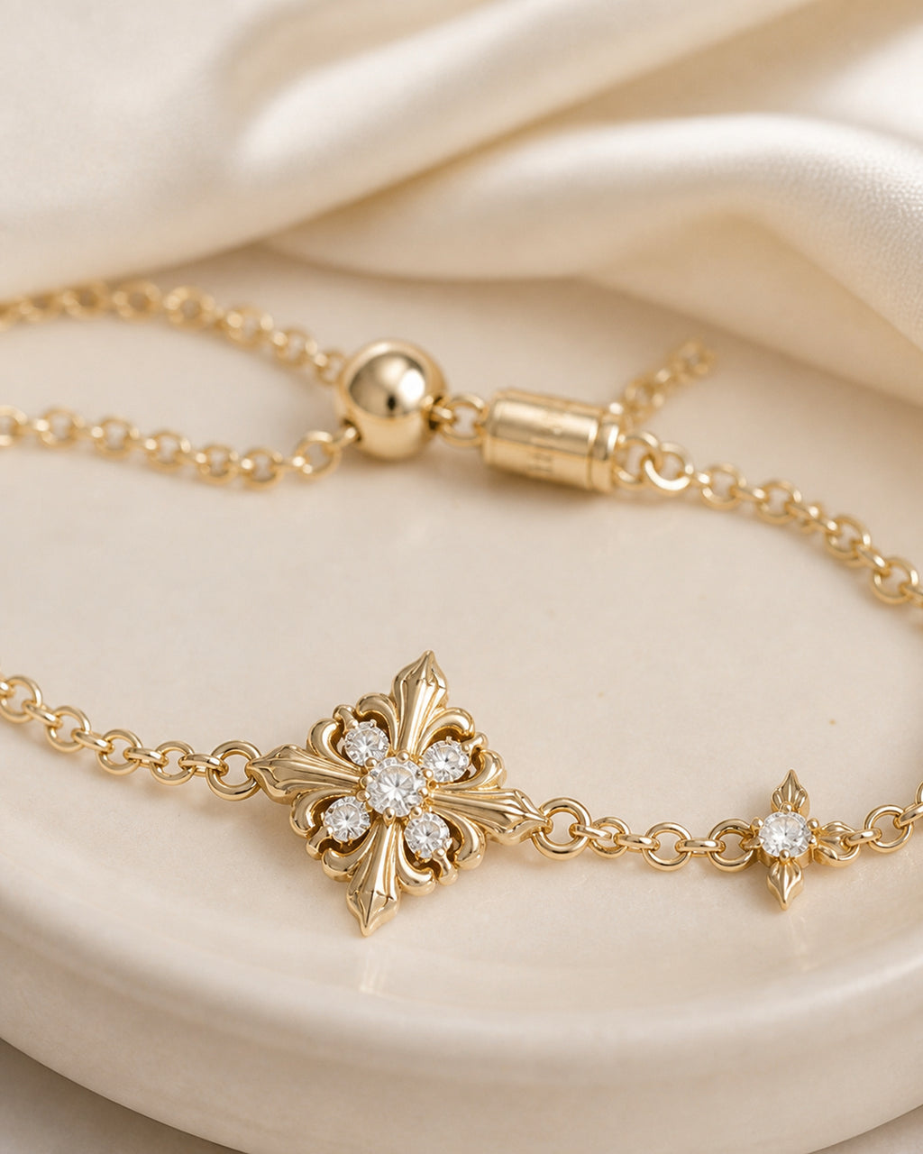 Dear Luma Iris Constellation Bracelet - Triple Bloom view 2