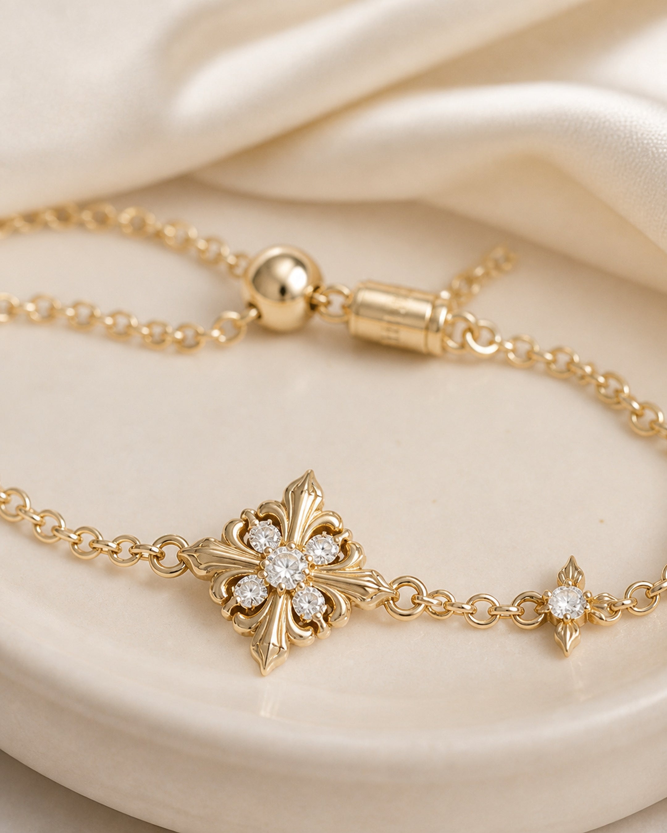 Dear Luma Iris Constellation Bracelet - Triple Bloom view 2