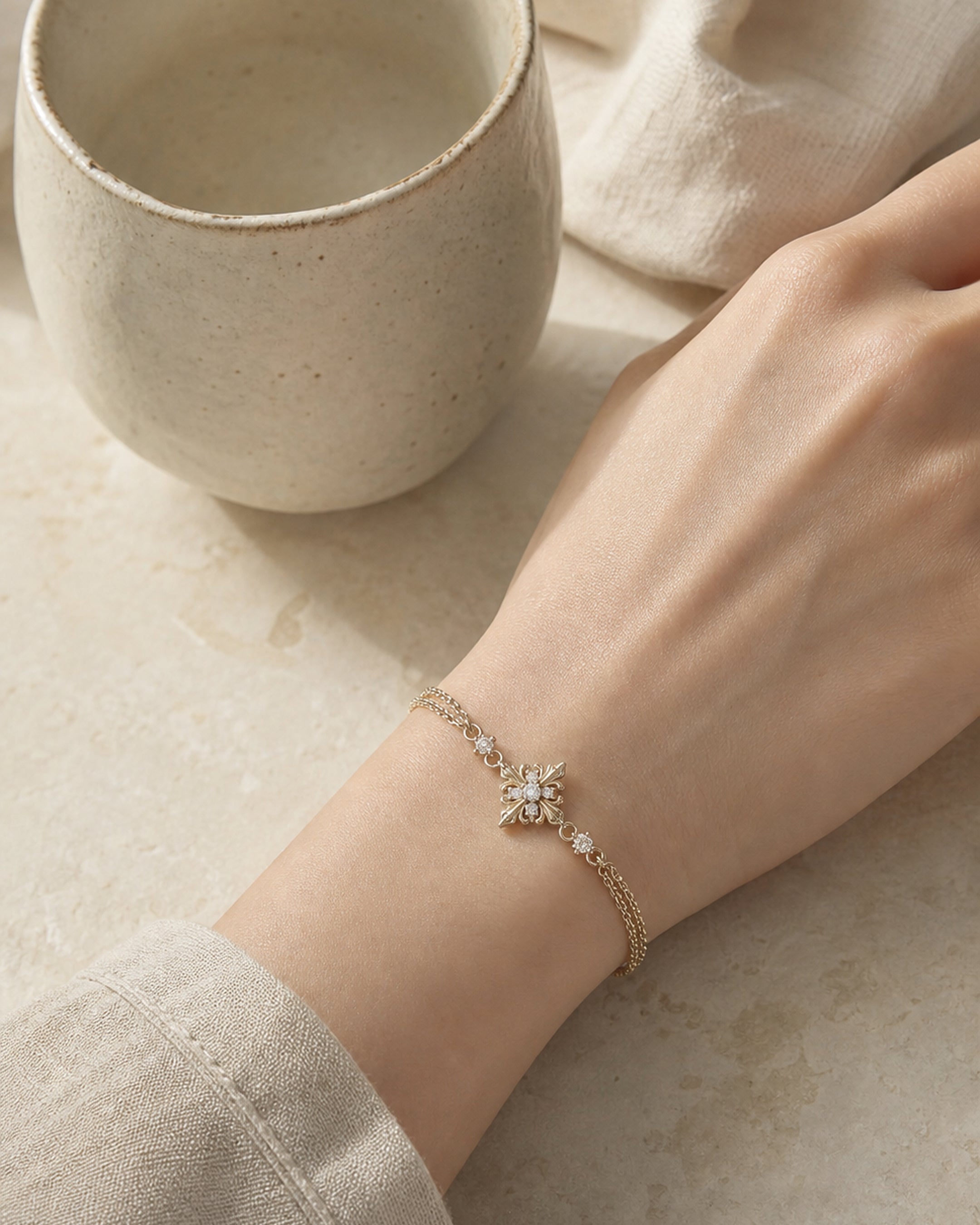 Dear Luma Iris Constellation Bracelet - Single Bloom view 2
