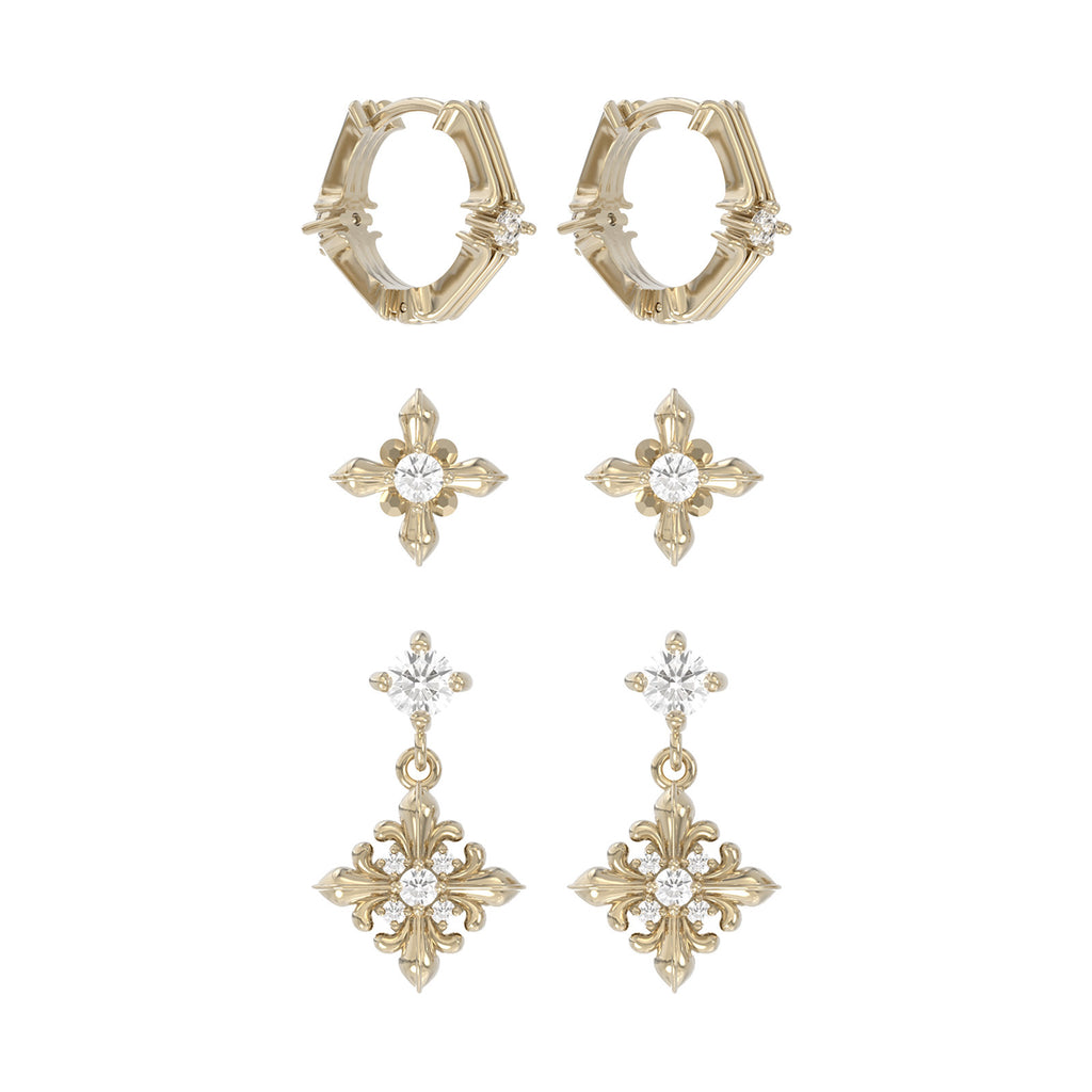 Dear Luma Iris Trio Earring Set view 3