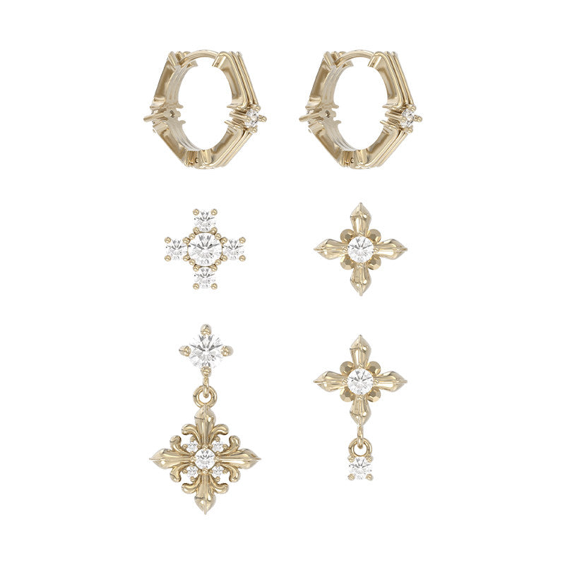 Dear Luma Iris Mosaic Mix-and-Match Earring Set view 1