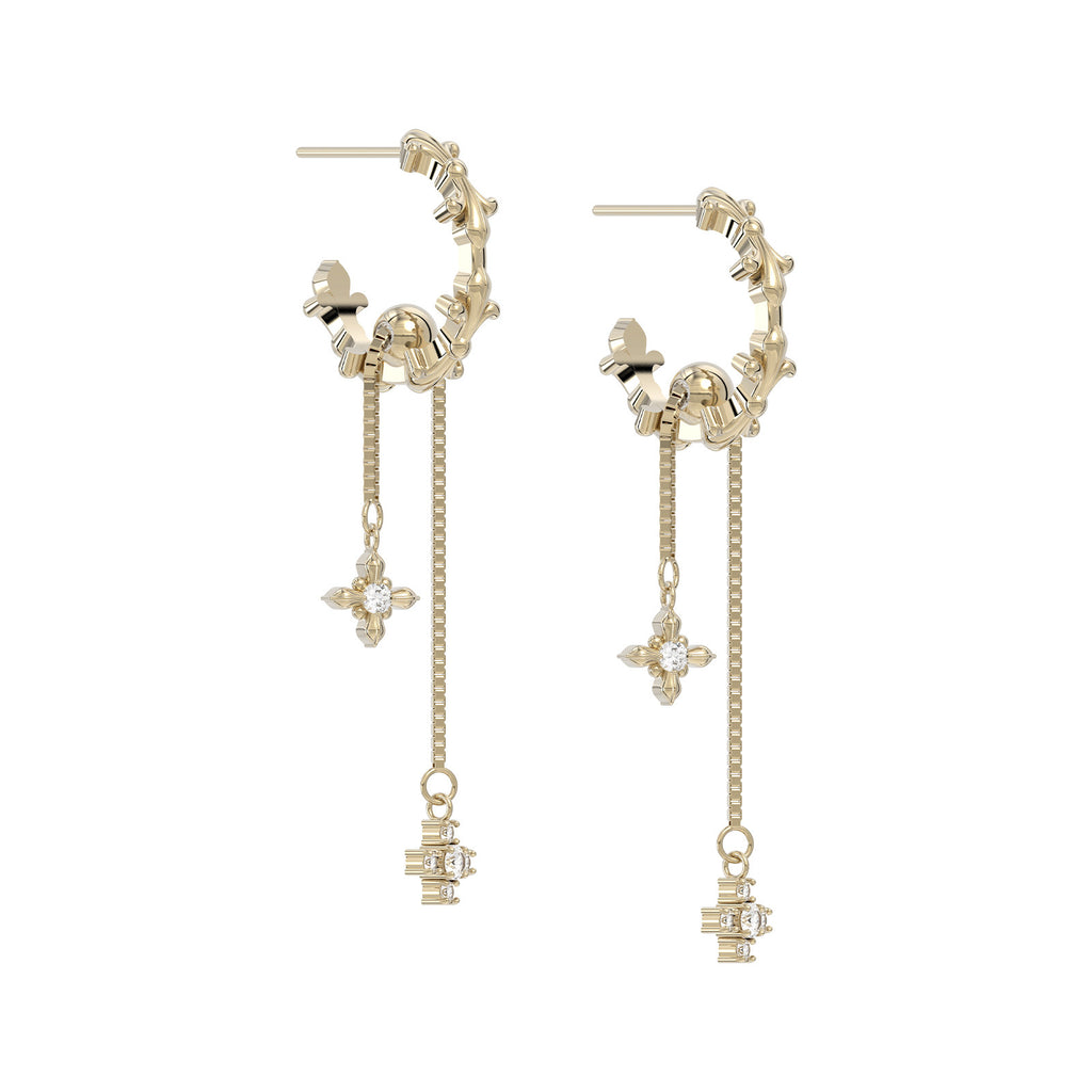 Dear Luma Iris Afterlight Tassel Earrings view 1