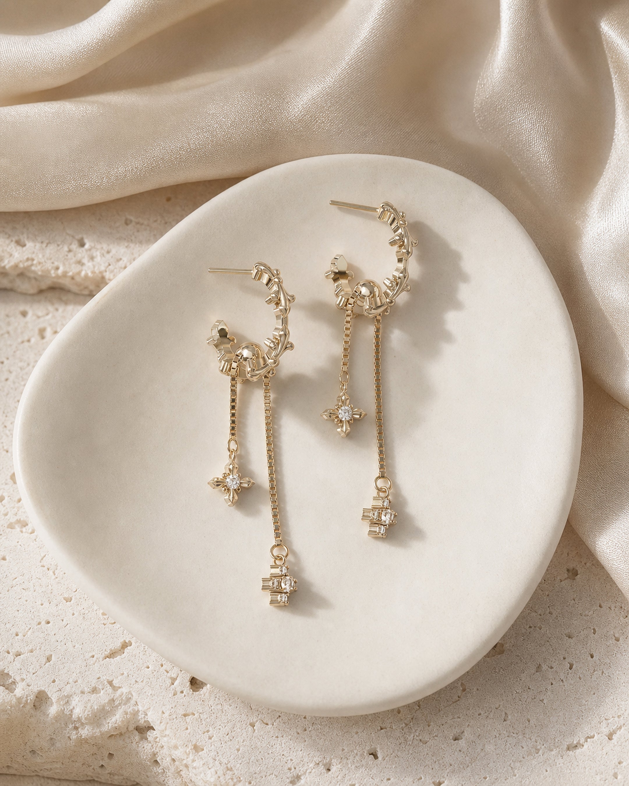 Dear Luma Iris Afterlight Tassel Earrings view 2