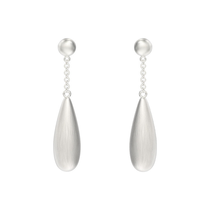 Dear Luma Silver Stillwater Teardrop Earrings view 1