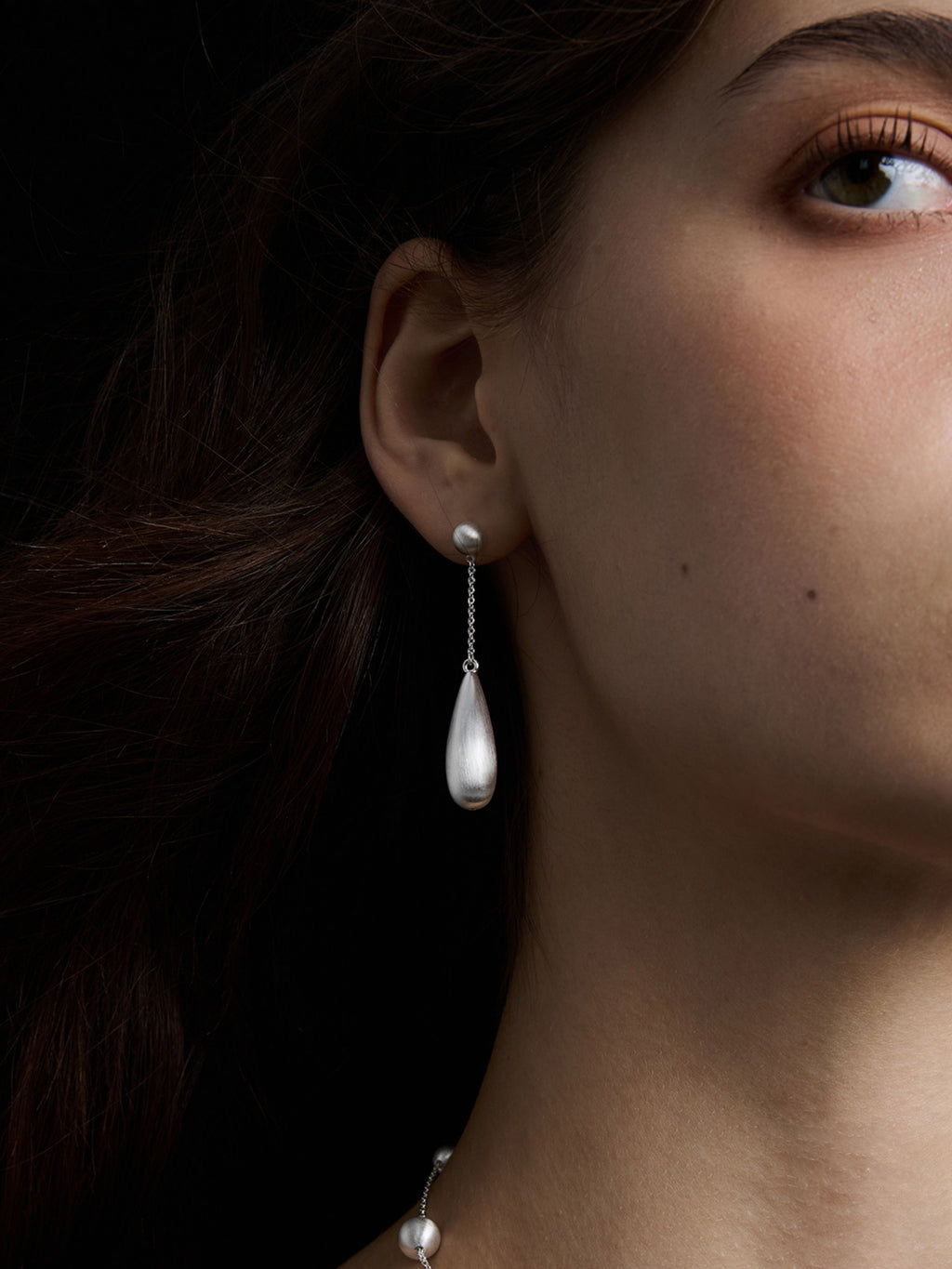 Dear Luma Silver Stillwater Teardrop Earrings view 4