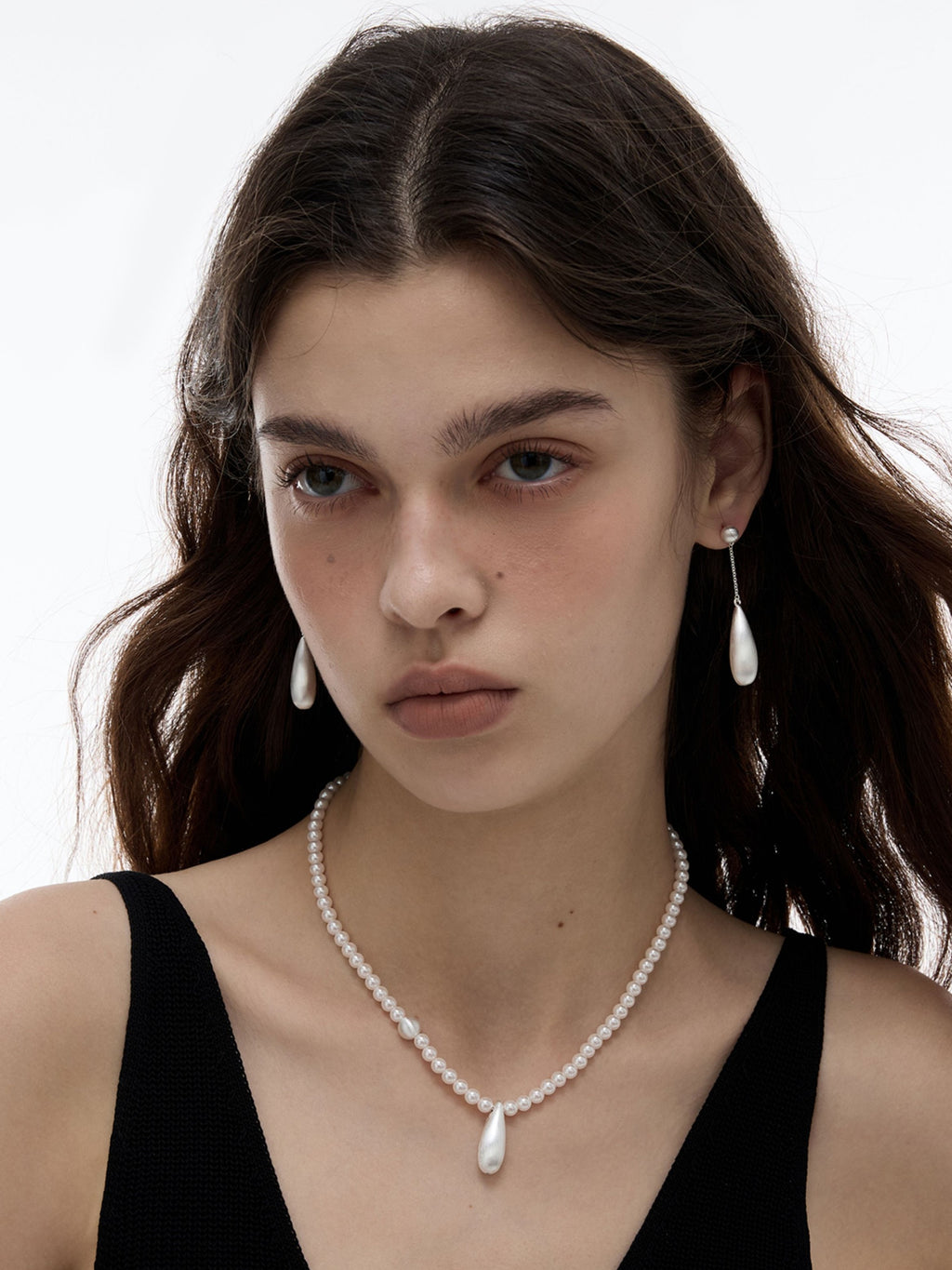 Dear Luma Silver Stillwater Teardrop Earrings view 5
