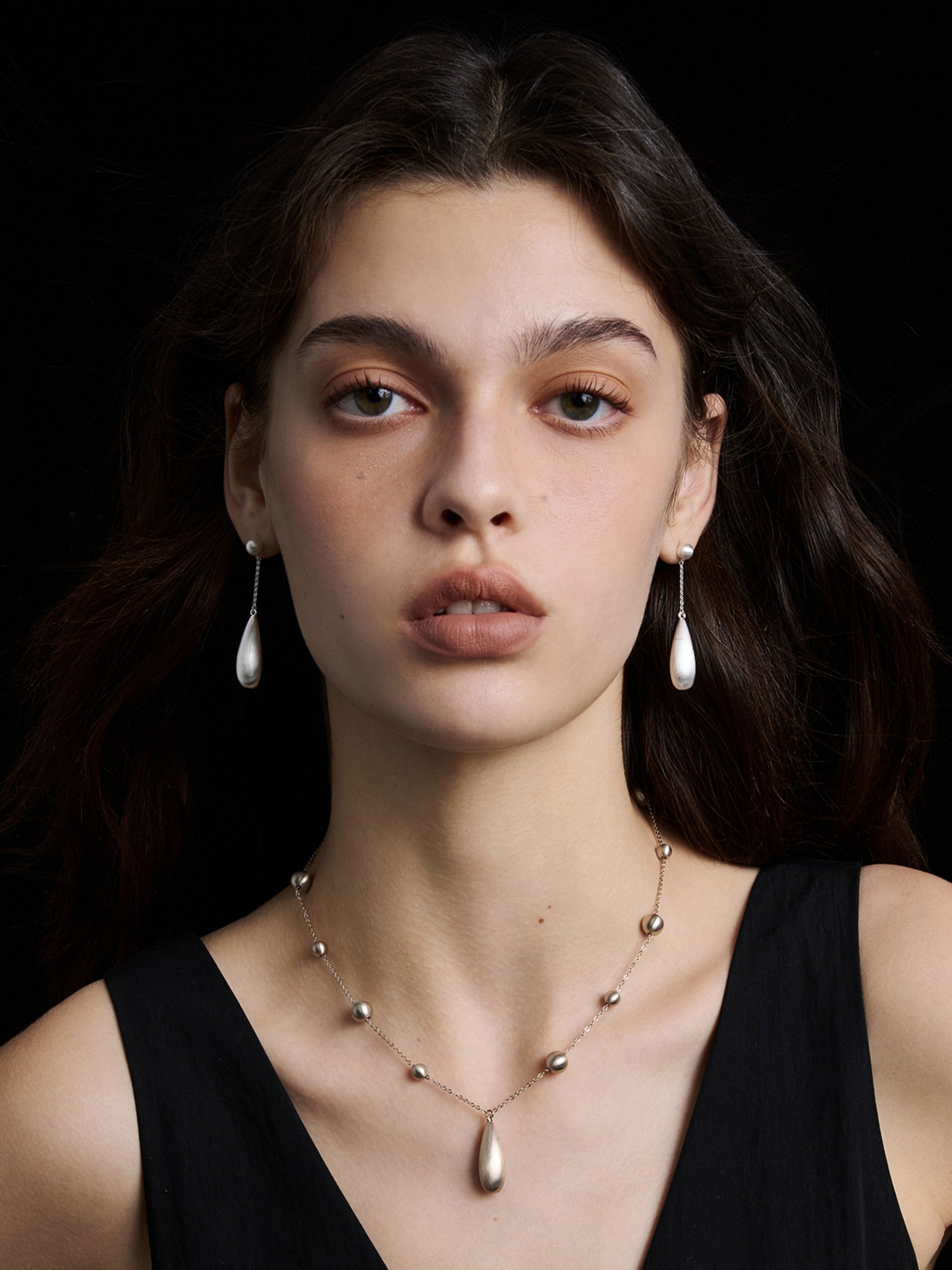 Dear Luma Silver Stillwater Teardrop Earrings view 6
