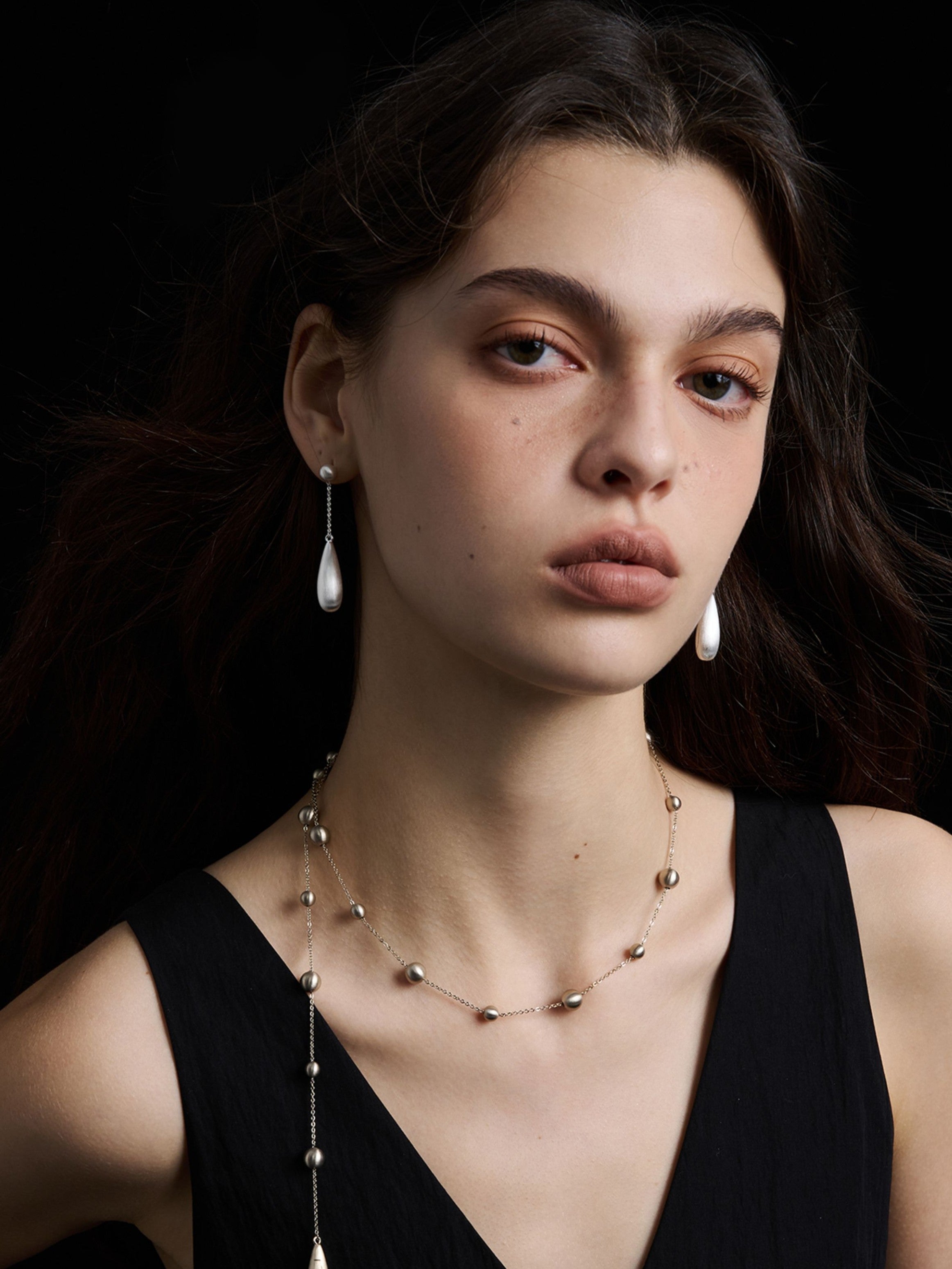Dear Luma Silver Stillwater Teardrop Earrings view 7