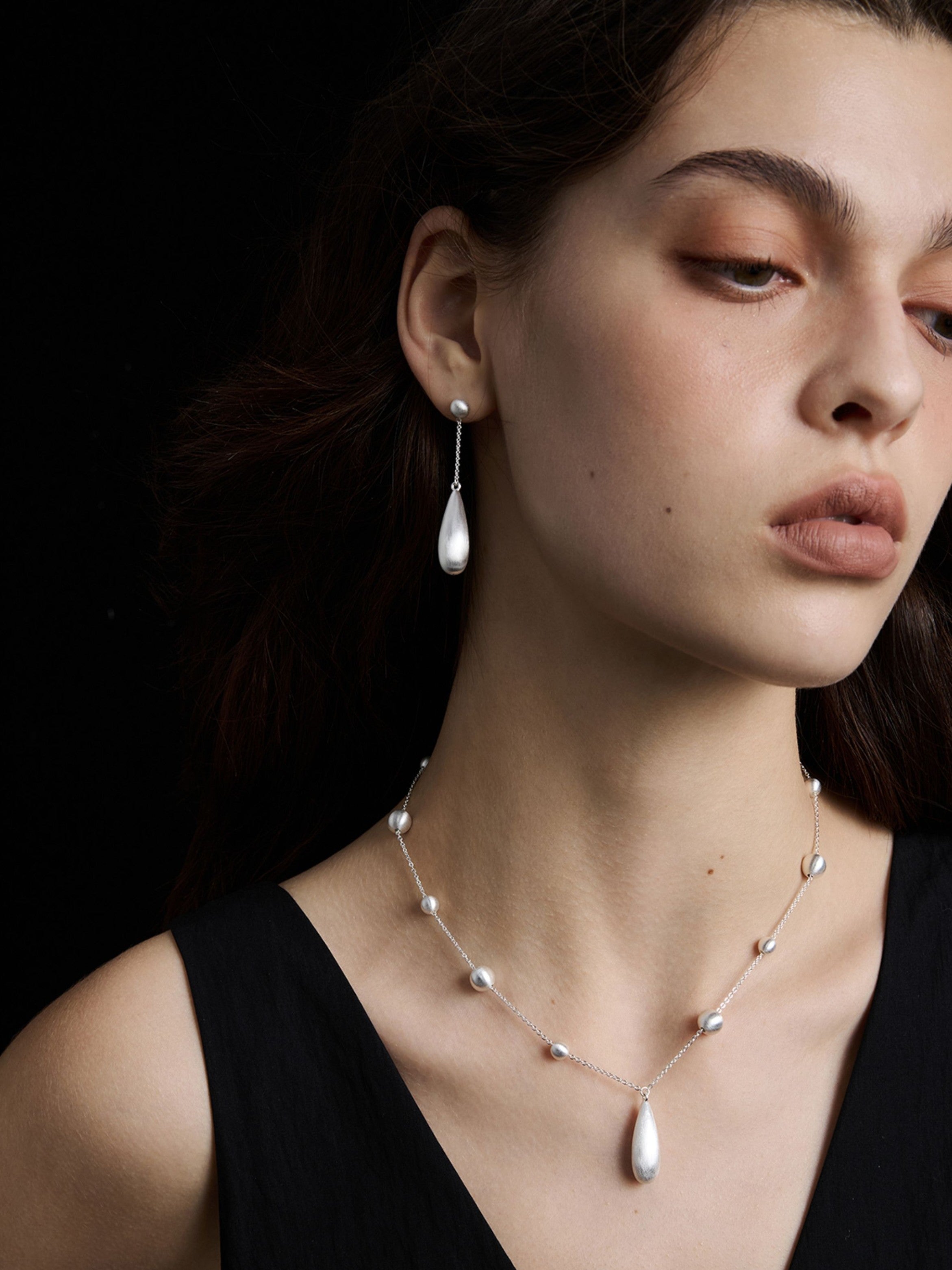 Dear Luma Silver Stillwater Teardrop Earrings view 9