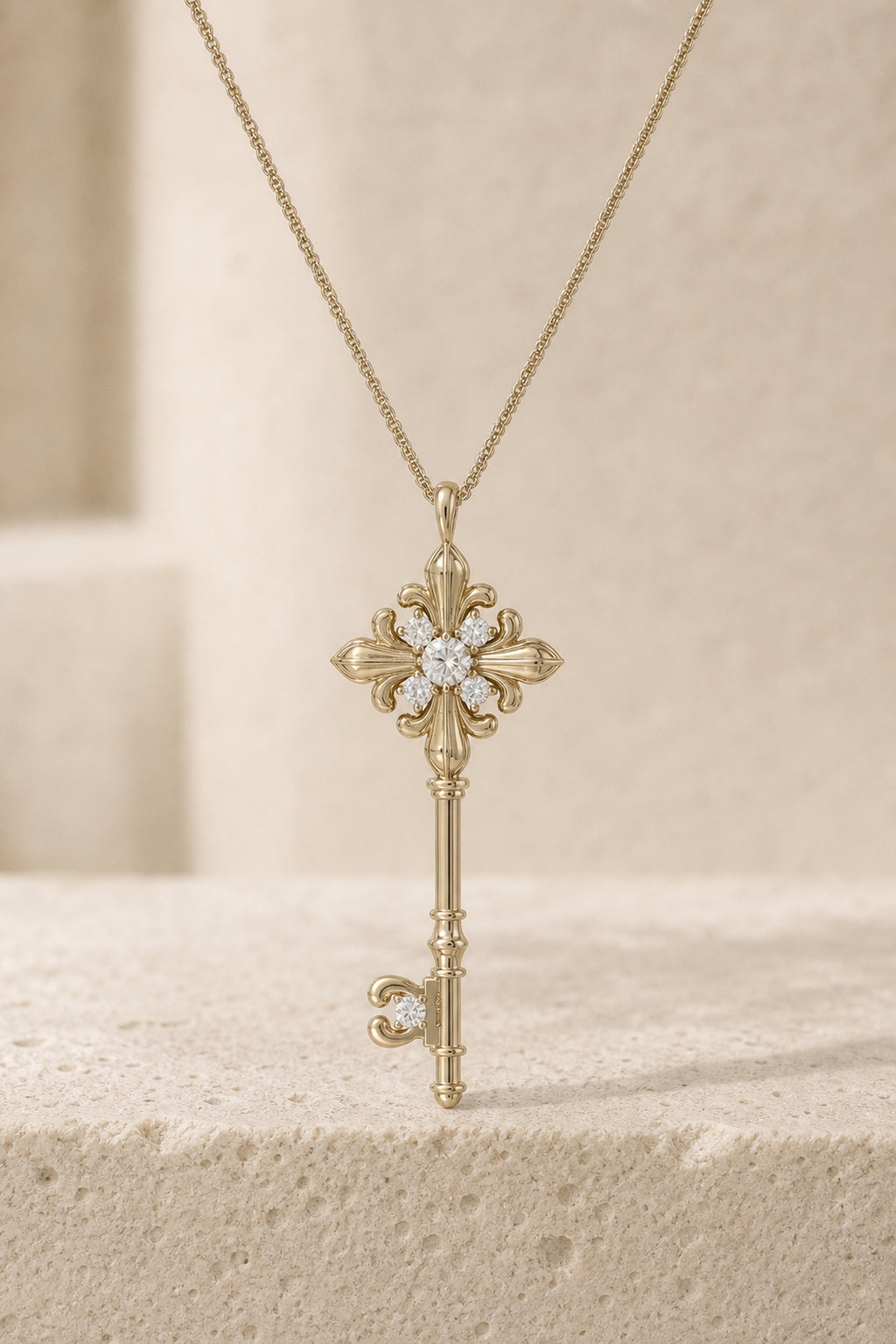Dear Luma N009 iris key medium necklace cover image