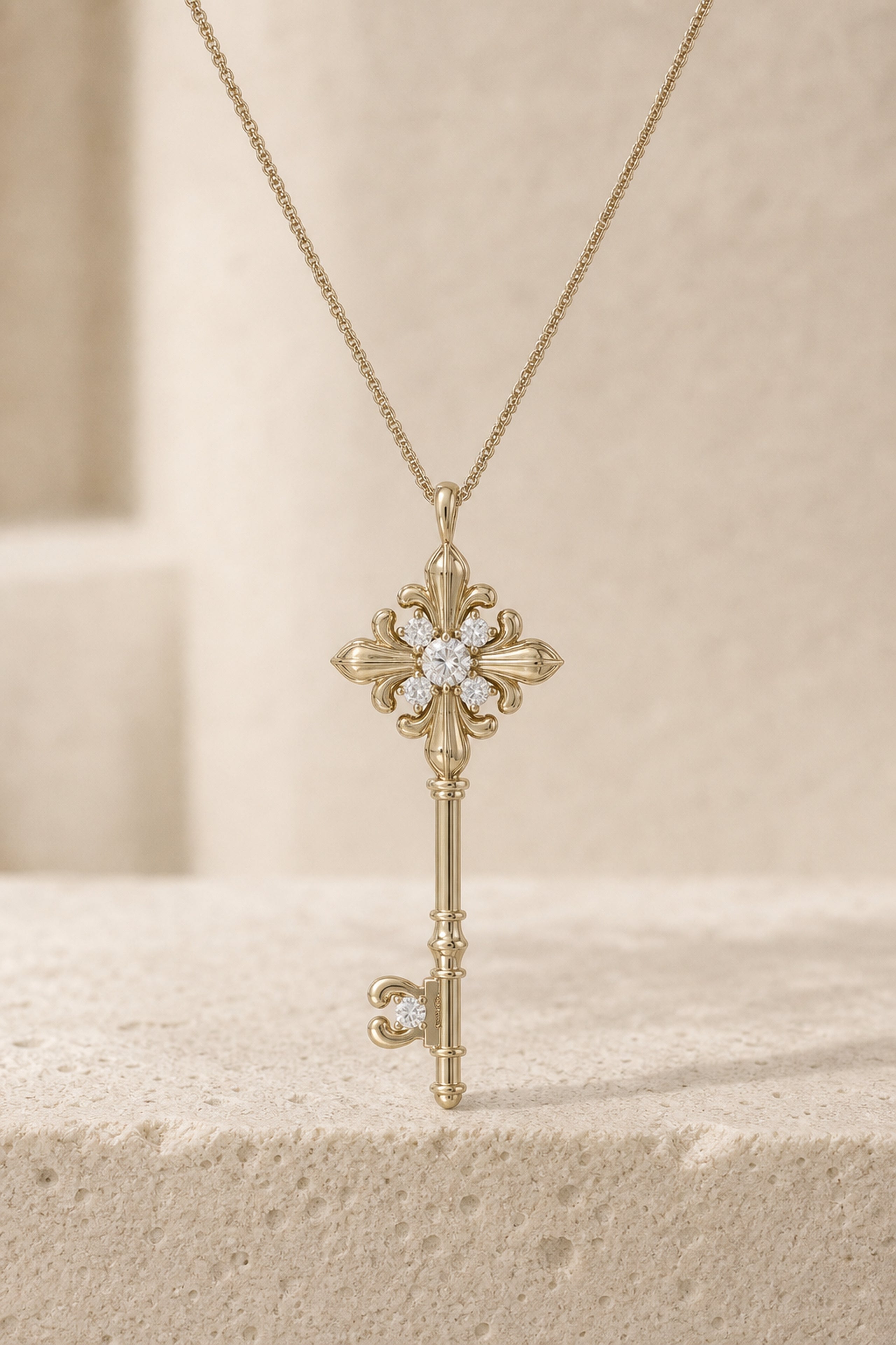 Dear Luma N009 iris key medium necklace cover image