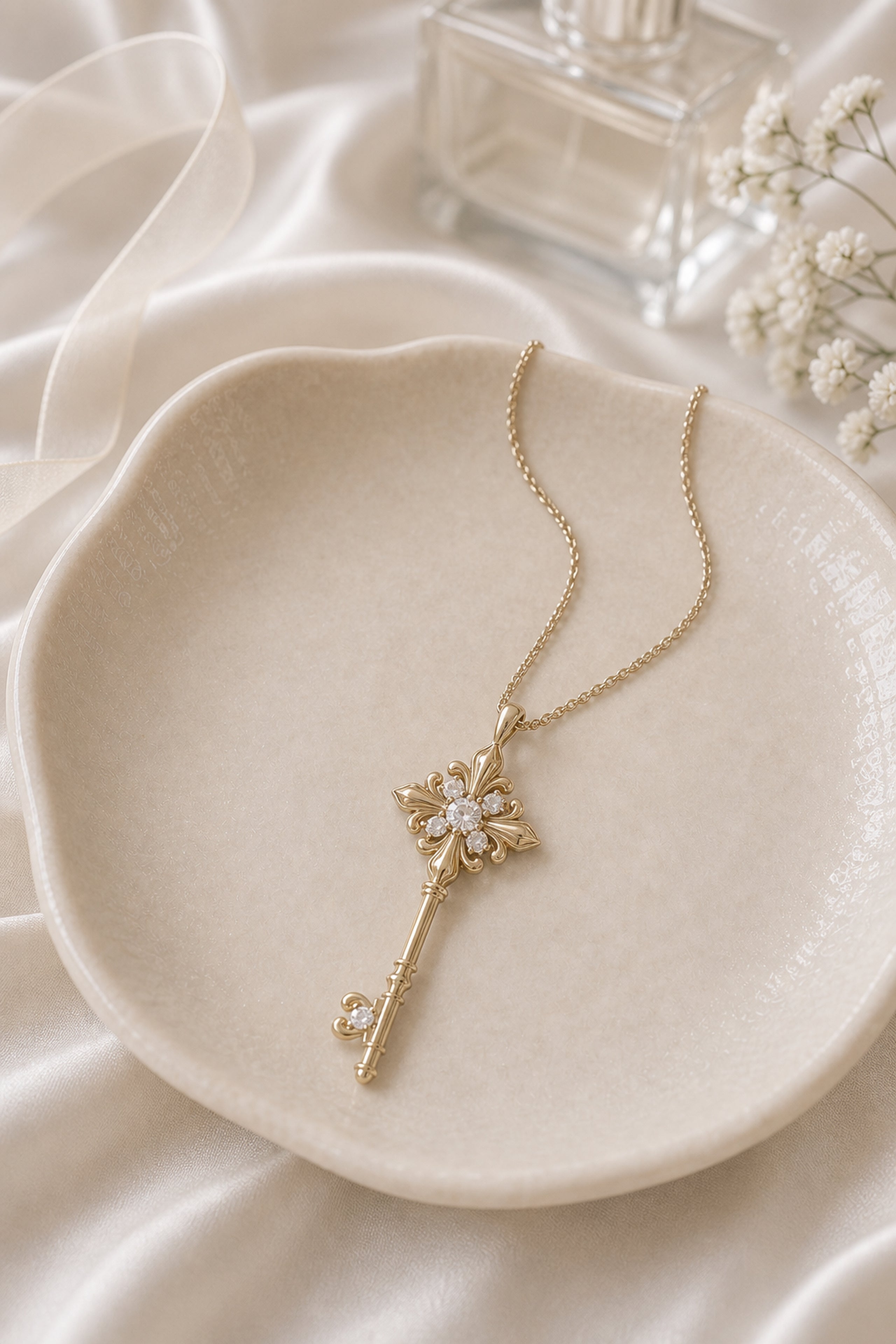 Dear Luma N009 iris key medium necklace atmosphere image