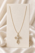 Dear Luma N011 large lace cross long necklace cover image