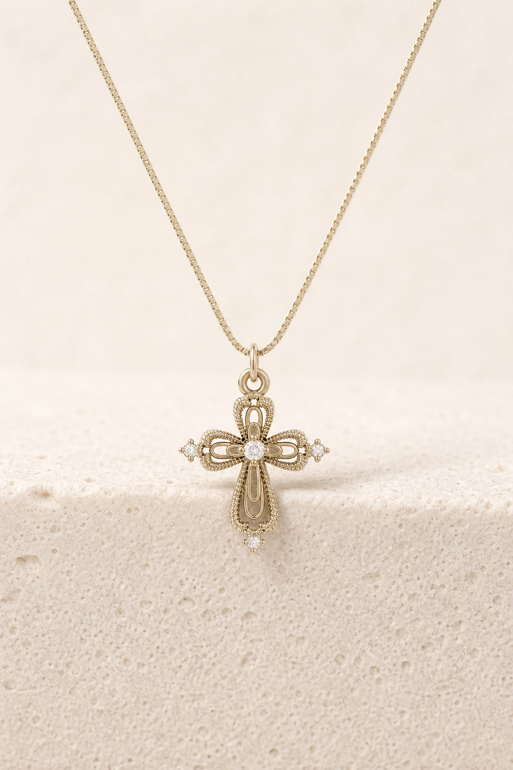 Dear Luma N013 lace cross necklace cover image
