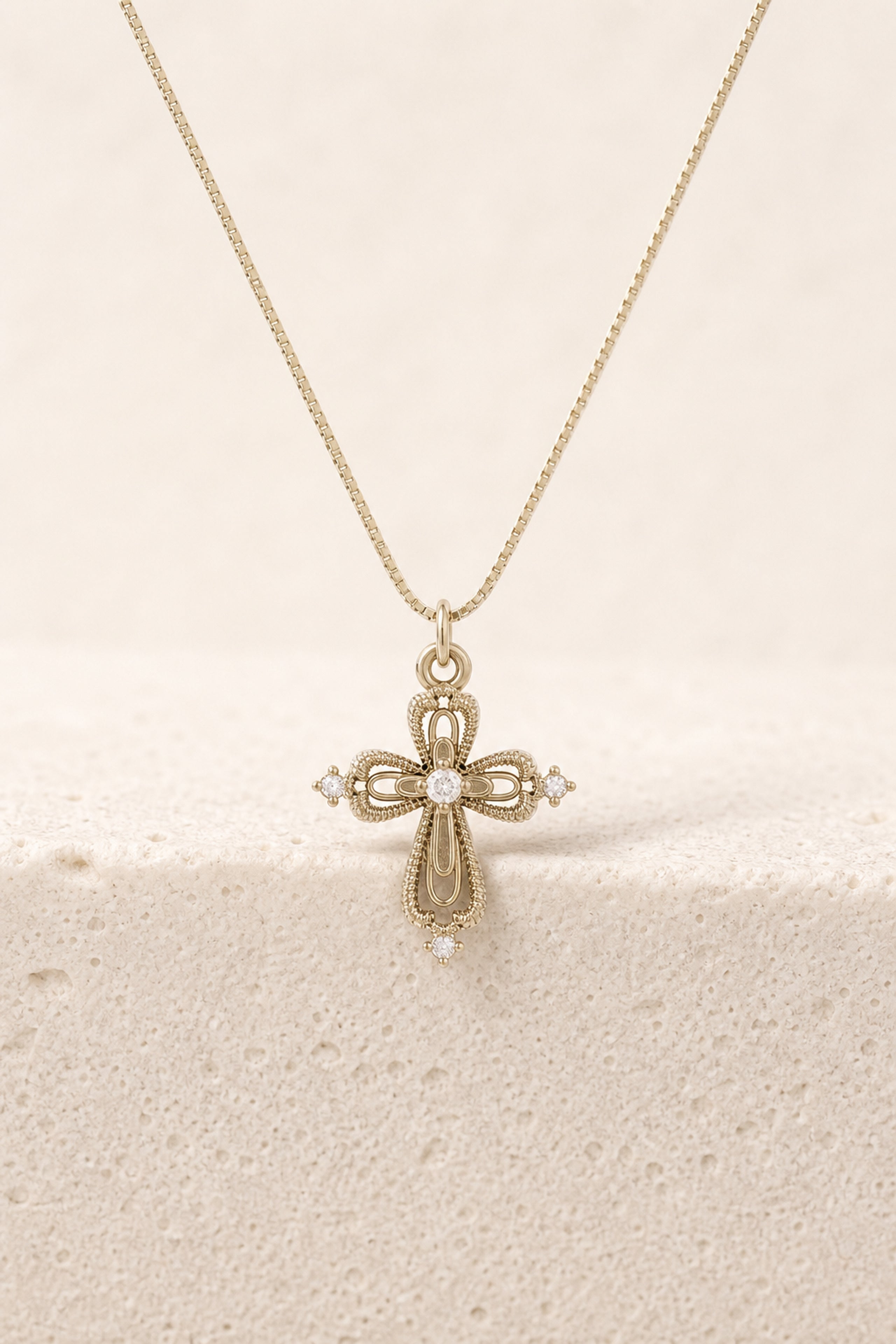 Dear Luma N013 lace cross necklace cover image