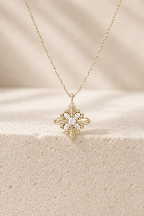 Dear Luma N015 short iris necklace cover image