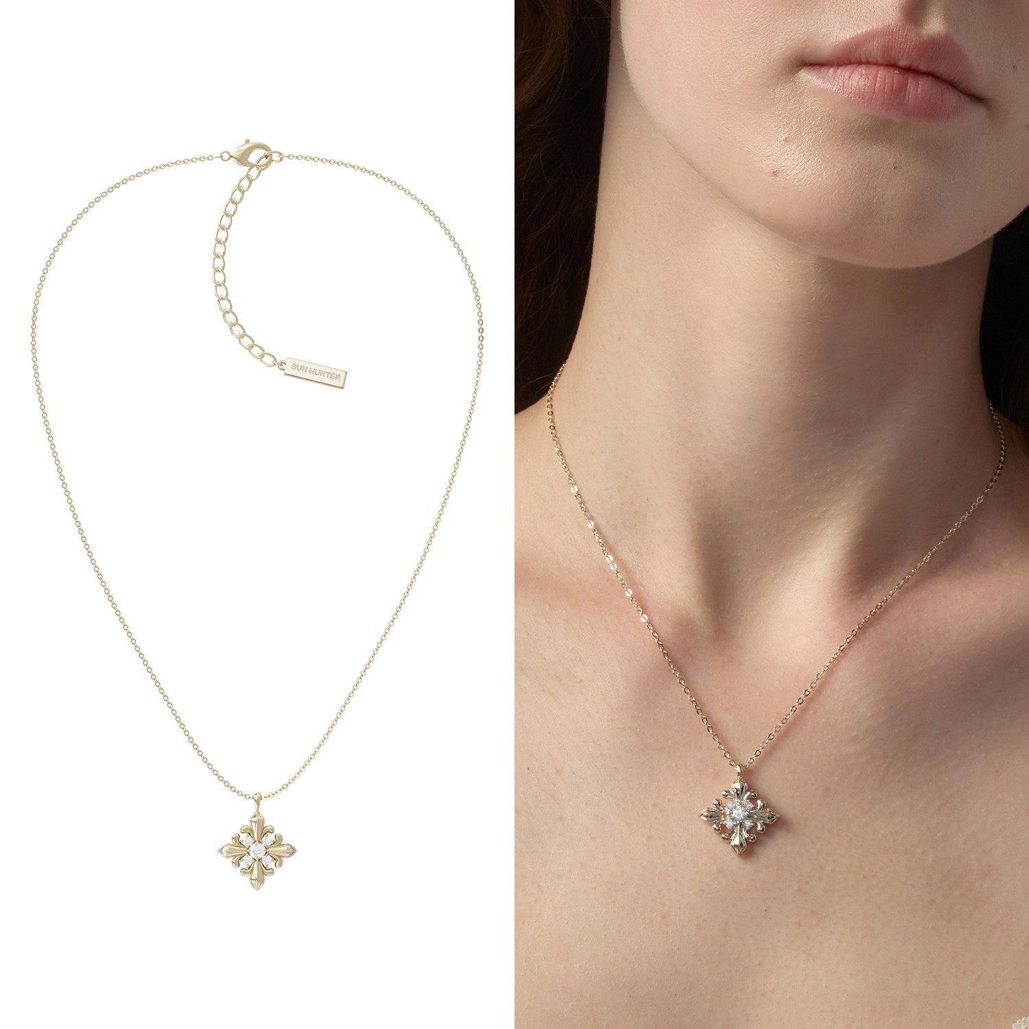 Dear Luma N015 short iris necklace SKU image