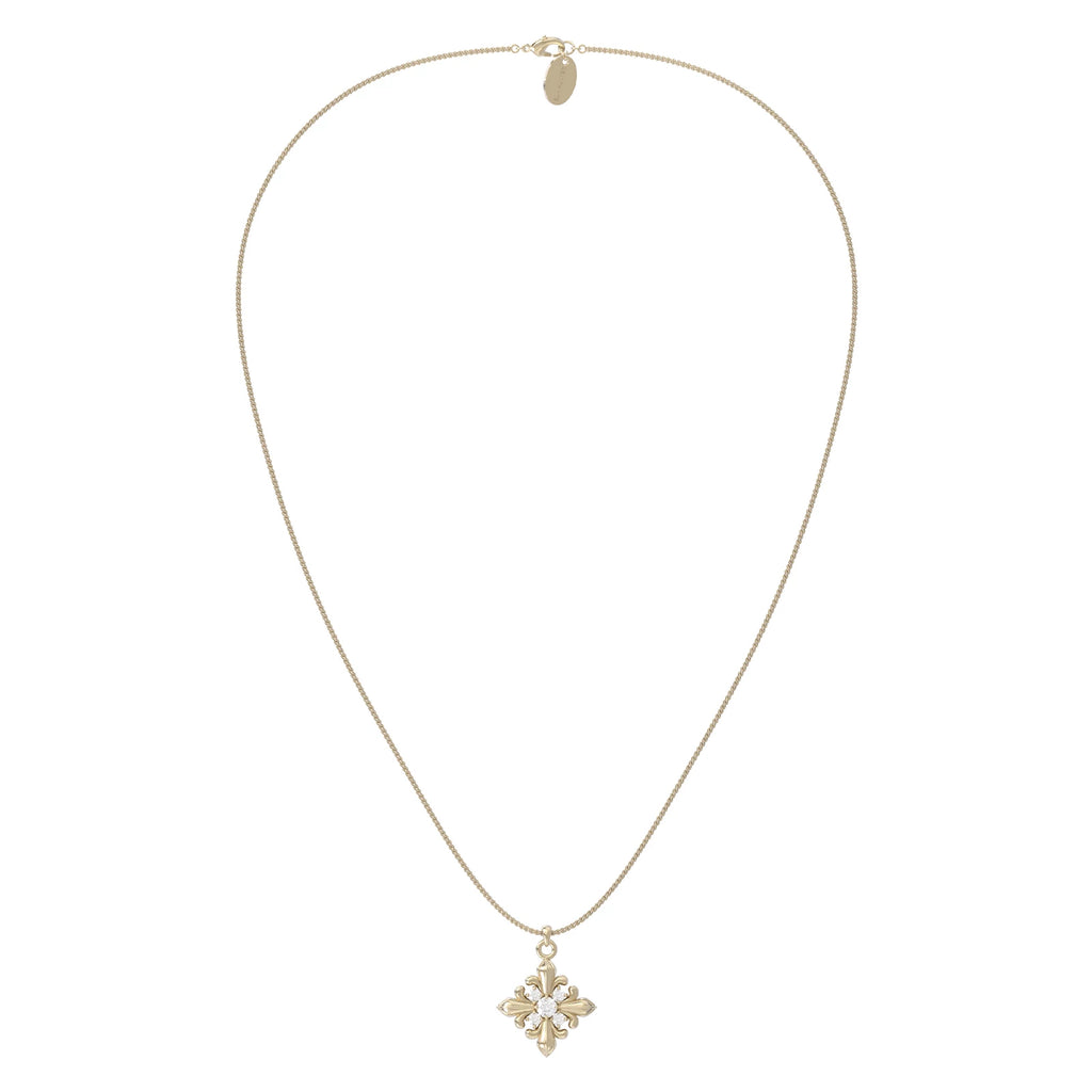 Dear Luma N016 iris plain chain long and short necklace reference