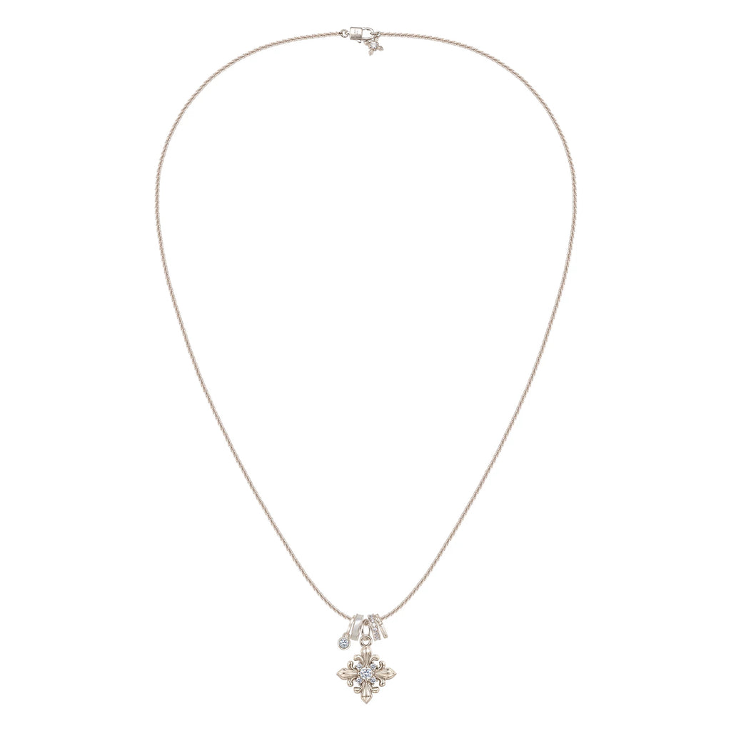 Dear Luma N018 gold iris pendant necklace reference