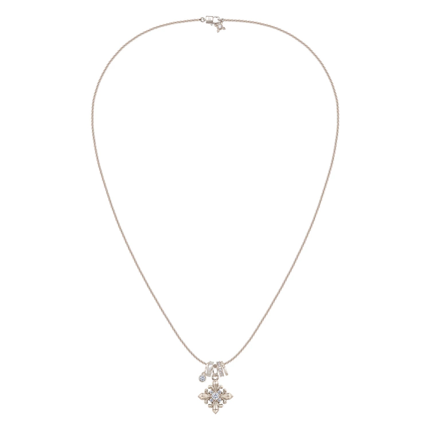 Dear Luma N018 gold iris pendant necklace reference