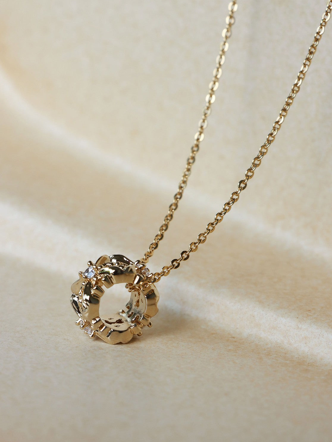 Dear Luma Sunlit Iris Halo Necklace view 3