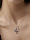 Dear Luma Moonlit Keepsake Cross Charm Necklace view 3