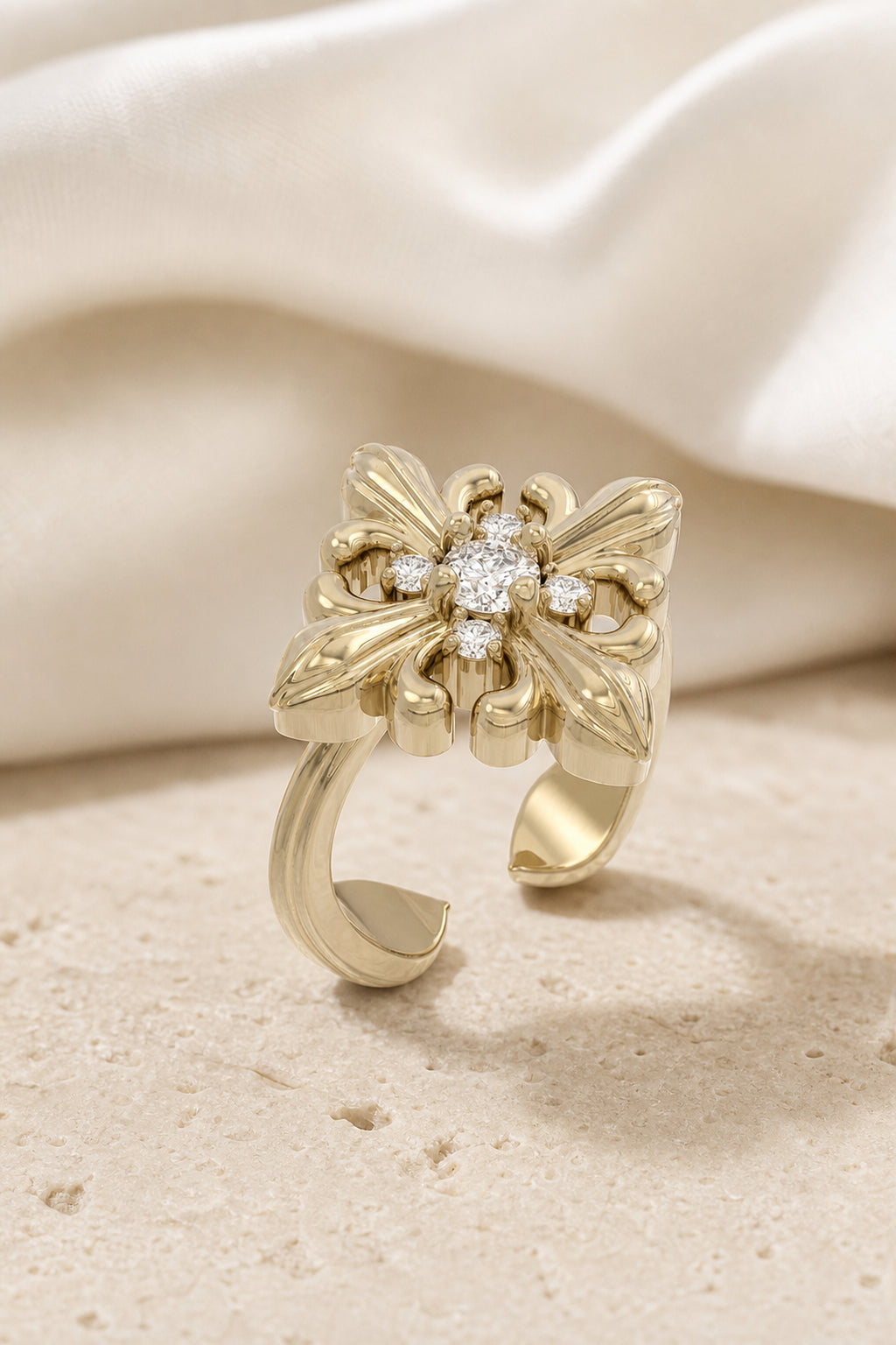 Dear Luma R007 gold iris square ring cover