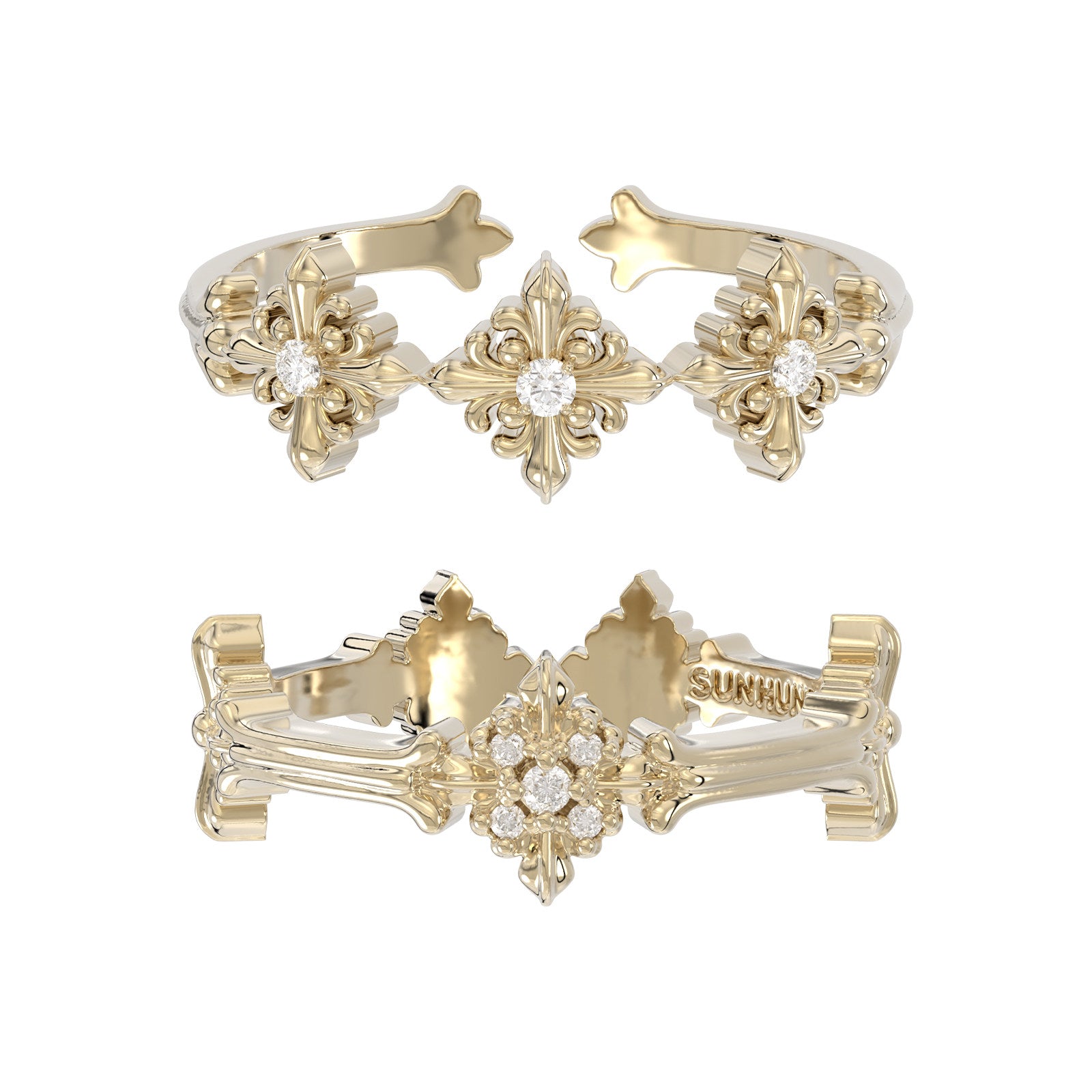 Dear Luma R010 gold iris ring set product atmosphere