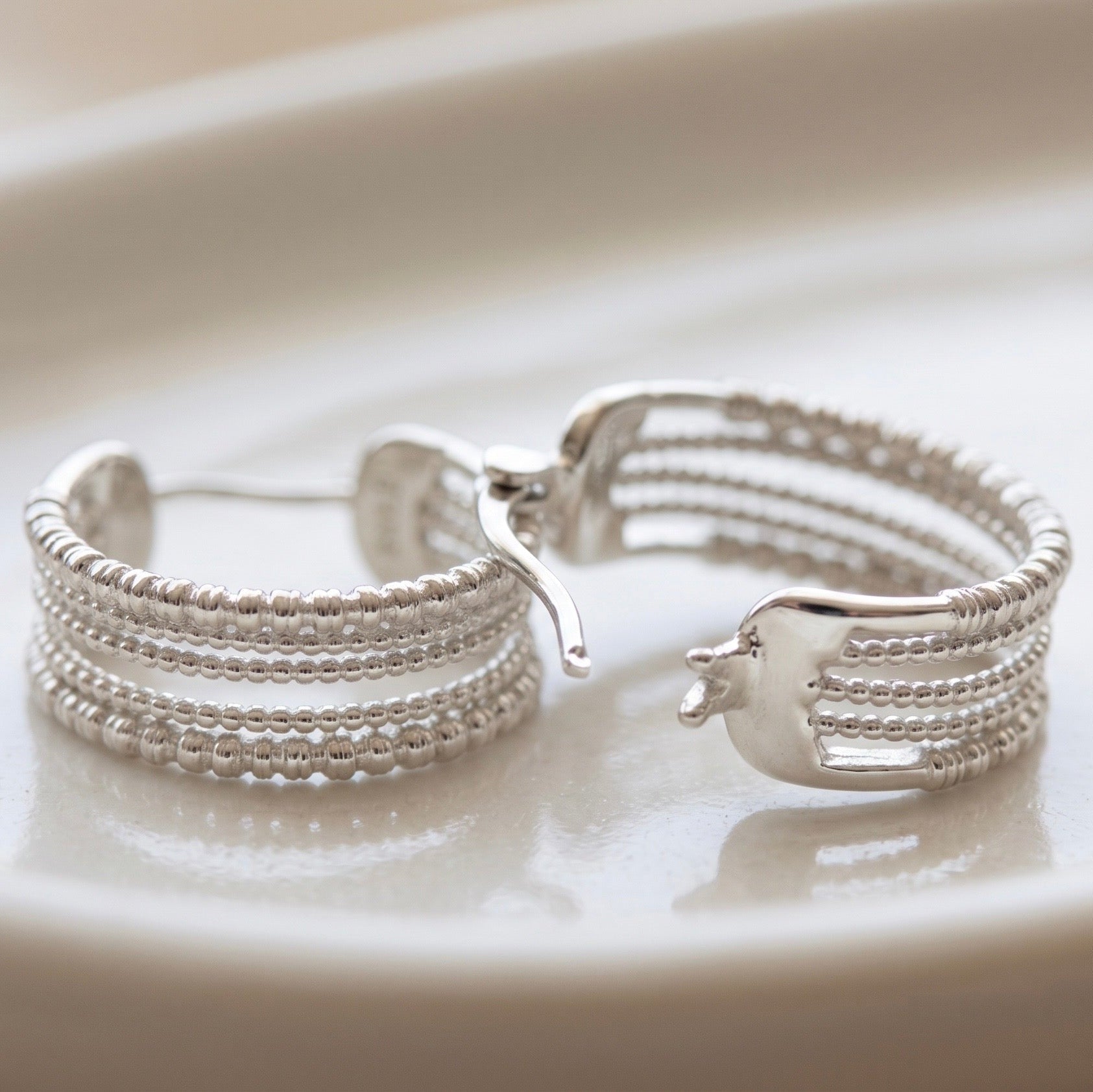 Tidal Thread Hoop Earrings